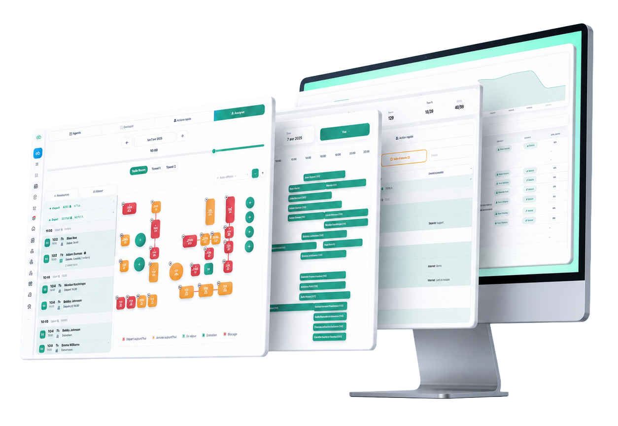 Easybooker dashboard en website integratie